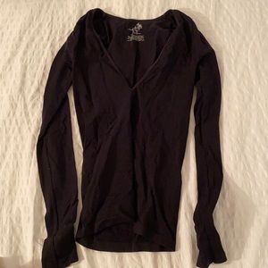 Intimately Free People Blck long sleeved shirt